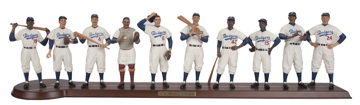1955 Brooklyn Dodgers Danbury Mint Team Baseball Statue